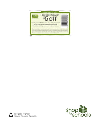 Shop for schools   march 2012