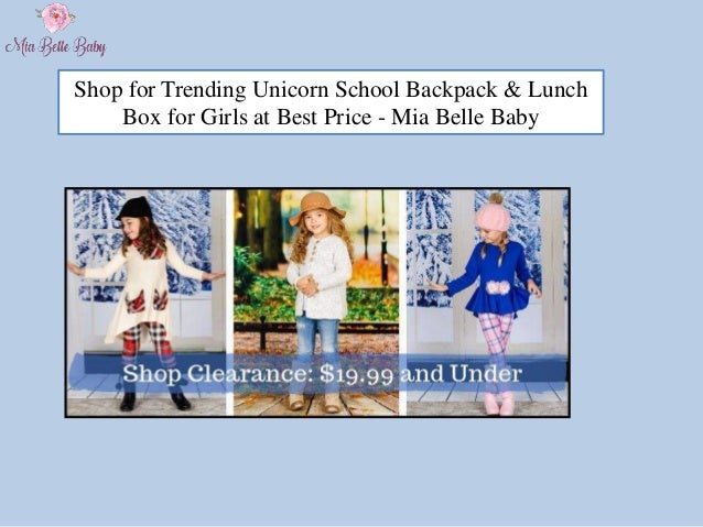 Shop For Trending Unicorn School Backpack Lunch Box For Girls At Be