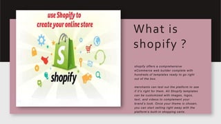 Shopify Presentation.pdf Shopify | PPTX