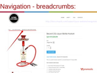 Navigation - breadcrumbs:

http://docs.shopify.com/support/your-website/navigation/

 