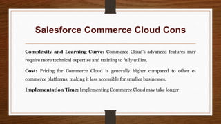 Shopify and Salesforce Commerce Cloud- Features and Benefits.pptx | Web ...