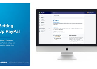 Setting Up PayPal
Shopify’s Cart Page
 