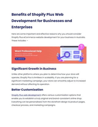 Shopify Plus eCommerce Website Development Costs in Melbourne | PDF