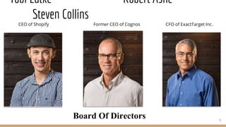 Shopify Cfo Shopify Presentation | PPTX