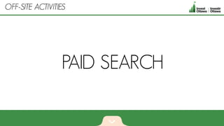 PAID SEARCH
OFF-SITE ACTIVITIES
 