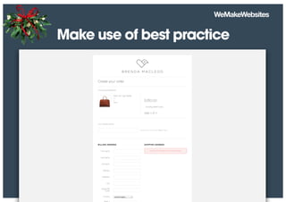 Make use of best practice
 