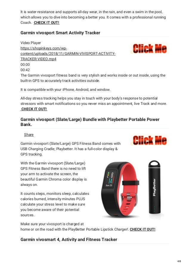 garmin vivosport swimming tracking