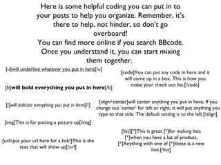 Bb Code Posts Inspiration Shopkeeper How-To | PPT