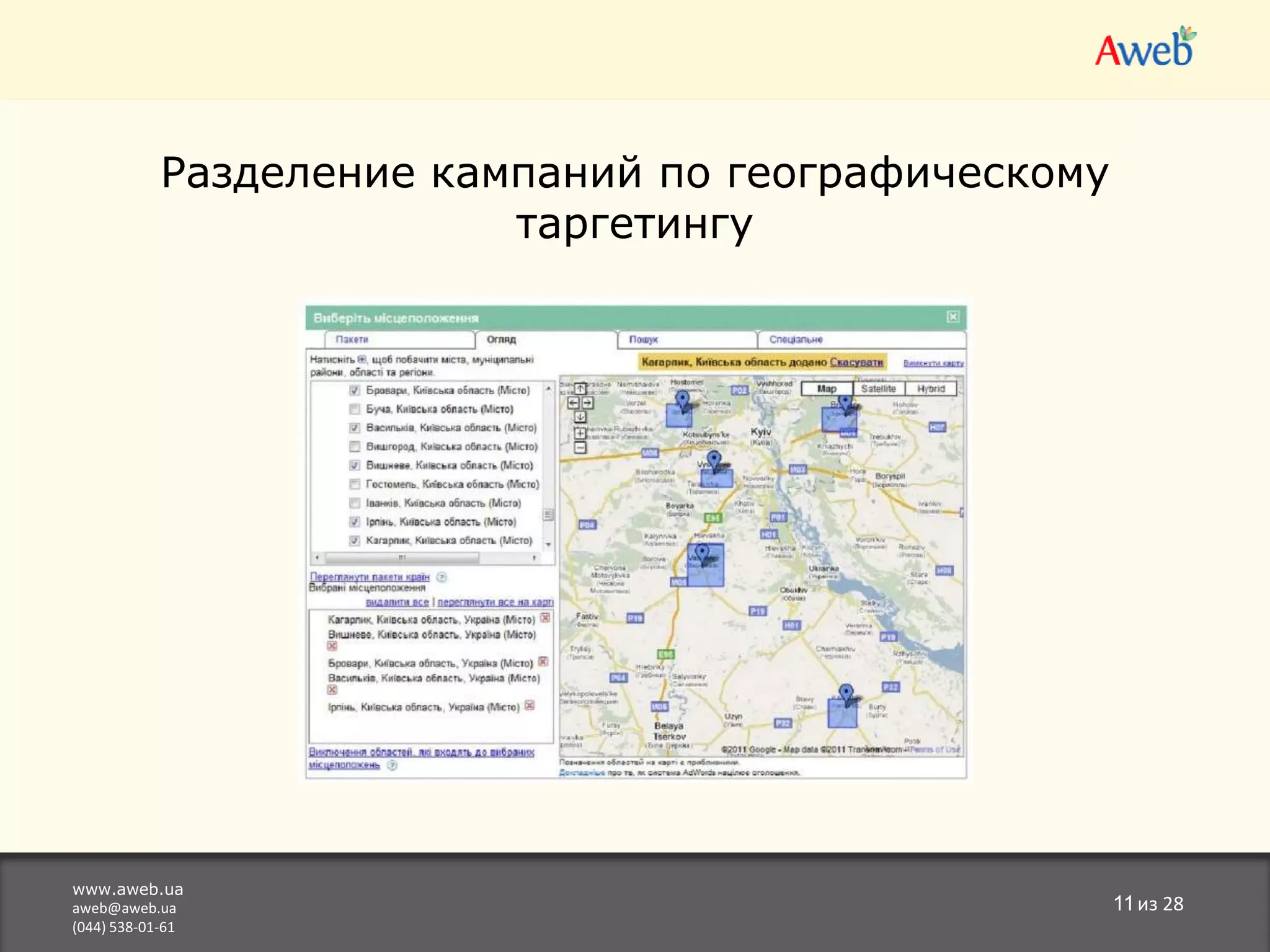 Брендингwww.aweb.uaaweb@aweb.ua(044) 538-01-615из 28