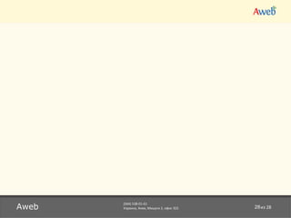 Aweb из 28 (044) 538-01-61 Украина, Киев, Мишуги 2, офис 322 