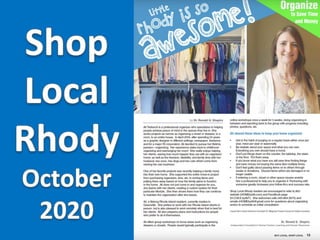 Little Rhody is Awesome 2020 Columns in Shop Local Rhody Magazine