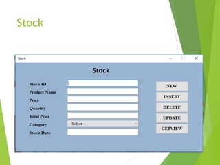 Shop management system | PPTX