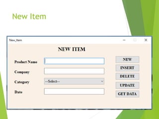 Shop management system | PPTX