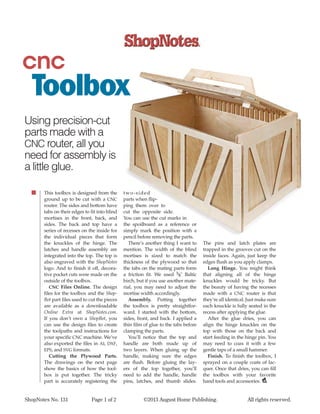 Shop notes issue 131 | PDF