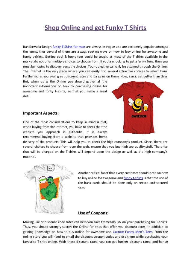 funky t shirts online