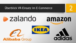 Überblick VR-Einsatz im E-Commerce
2
 