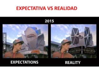 EXPECTATIVA VS REALIDAD
 