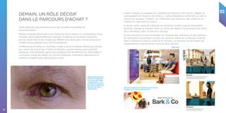 03
38
Cette détection des émotions ouvre de nouvelles possibilités de
personnalisation. 
Bentley propose désormais à ses clients (et futurs clients) un configurateur d’un
nouveau genre baptisé Bentley Inspirator. Il détecte les émotions ressenties
par les clients face à des images qui défilent sous leurs yeux, et leur propose le
modèle le plus adapté à leur profil émotionnel. 
A Melbourne et Sidney en Australie, Uniqlo a lancé l’initiative UMood qui permet
aux clients de choisir leur T-shirts en fonction de leur humeur parmi les 600
proposés. Concrètement, après avoir analysé l’état émotionnel du client grâce à
un casque chargé de capter son activité cérébrale, l’ordinateur sélectionne lui-
même le modèle le plus approprié au client.
DEMAIN, UN RÔLE DÉCISIF
DANS LE PARCOURS D’ACHAT ?
Loewe imagine un magasin qui identifie les émotions des clients, adapte sa
scénographie en fonction de celles-ci. Cette intelligence artificielle se met au
service du vendeur “humain” en l’informant des émotions des clients et en
l’aidant à y répondre au mieux.
A terme, cette capacité à déceler les émotions, à faire preuve d’empathie
pourrait changer la manière dont on utilise les datas et la puissance de calcul
des ordinateurs dans le parcours d’achat.
D’une utilisation en amont fondée sur l’analyse des pratiques et des attentes,
les ordinateurs pourraient s’inviter au moment même de la décision d’achat,
dans l’interaction entre le client et le vendeur, au moment où les enjeux de
compréhension des émotions sont les plus décisifs.
Bentley propose désormais à
ses clients un configurateur
d’un nouveau genre baptisé
« Bentley Inspirator », qui lit
les émotions des clients face
aux images qui défilent sous
leurs yeux et de créer un
profil émotionnel.
UMood Uniqlo
Bark and Co propose de lire les émotions de votre animal de
compagnie pour connaître ses produits favoris.
 