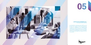 01
L’EFFICACITÉ COMMERCIALE :
DU HARD AU SOFT SELLING
05
La montée en puissance du digital et les
attentes de fluidité conduisent à repenser
le rôle du magasin et à imaginer des
concepts en apparence moins directement
commerciaux mais pourtant très rentables.
Ces nouveaux magasins sont des lieux dans
lesquels le consommateur est en confiance,
où il a envie de passer du temps et et d’y
consommer.
 