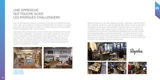 05
56
Pour ces très grandes marques, la mutation se fait dans une logique de show-
room : alors que la vente ne se fait plus nécessairement en magasin, le magasin
doit être un lieu permettant de créer de nouvelles interactions et de nouvelles
formes d’engagement des consommateurs.
Cette approche cette approche, moins commerciale, se retrouve aussi sur des
marques plus challengers : les magasins sont pensés comme des lieux de vie
et pas uniquement comme des lieux de vente des produits. C’est le cas des
boutiques Tom’s shoes qui ressemblent à des cafés où il fait bon passer du
temps. L’idée du fondateur étant qu’au bout d’un certain temps, les clients
finissent par acheter ses chaussures ‘…’ ce qui s’est vérifié. Les boutiques se
révélant très rapidement rentables.
UNE APPROCHE
QUI TOUCHE AUSSI
LES MARQUES CHALLENGERS
Rapha fonctionne sur la même logique avec des « clubhouse » qui permettent
de se restaurer, de boire un café, de regarder des courses de vélo et d’acheter
les produits de la marque. Ces exemples s’inscrivent dans une tendance de
montée en gamme des magasins que l’on observe chez tous les acteurs de
la distribution et montrent la possibilité de développer des business modèles
économiques fondés sur d’autres philosophies : les points de vente ne sont
pas centrés autour du produit mais autour de l’expérience, avec des espaces
beaucoup plus apaisés, moins directement commerciaux, où le lieu autant que
le produit sont attrayants pour le consommateur.
Le magasin Tom’s shoes
a connu une profitabilité
en 6 mois et un retour sur
investissement en 9 mois.
 