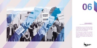 01
L’ENGAGEMENT :
de la responsabilité au militantisme
06
L’engagement social ou sociétal des marques
s’est fait jusqu’a présent de manière assez
consensuelle en embrassant des sujets peu
enclins à créer des polémiques ou le rejet
d’une partie des consommateurs.
Désormais, avec la montée des populismes
et la polarisation politique, des sociétés,
certains  engagements RSE trouvent une
nouvelle résonance. Aussi de plus en plus de
marques n’hésitent plus à s’inscrire dans le
débat public en adoptant des logiques plus
militantes.
 