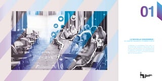 01
LA NOUVELLE CONVENIENCE :
DU CONFORT MAGASIN À L’EXTRÊME FLUIDITÉ
Longtemps la convenience s’est jouée sur
le confort des magasins. Désormais, elle se
joue sur des innovations qui témoignent de
la capacité à proposer une expérience qui
s’insère avec le moins de frictions possibles
dans la vie quotidienne.
01
 