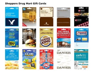 Shoppers Drug Mart Gift Cards
 