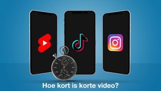 Hoe kort is korte video?
 