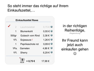 Lisa muss leider durch Ihre Allergie auch auf ein paar Dinge achten Shoppi hilft Ihr bei der Auswahl geeigneter Produkte und erinnert Sie immer daran. Birke   Pollen:  Hasel, Erle, Eiche, Buche, Esche, Sellerie/Beifuß    Nahrungsmittel:  Mandeln,  Karotten , Nüsse (v.a. Haselnüsse, Walnüsse)    Frischobst  wie Kernobst und Steinobst: Äpfel, Birnen, Pfirsiche, Aprikosen,  Brombeeren, Erdbeeren, Himbeeren , Zwetschgen, Kirschen      Beifuß   Pollen:  Korbblütler wie Chrysanthemen/Margeriten, Birke, Löwenzahn, Kamille, Sonnenblume, Traubenkraut    Nahrungsmittel:  Sellerie, Karotte, Kartoffeln, Kiwi, Gurke, Melone, Artischocke, Tomate, Sonnenblumenkerne, Erdnüsse, Litschi    Gewürze:  Anis, Coriander, Curry, Chili, Estragon, Zimt, Ingwer, Kümmel,  Muskatnuss , Paprika, Petersilie, Pfeffer, Wermut, Dill, Fenchel, Liebstöckel    Kräuter:  Basilikum, Mayoran, Oregano,Thymian     Gräser   Pollen:  Ruchgras, Wiesenlieschgras, Knäuelgras, Raygras    Nahrungsmittel:  Kartoffeln (roh), Soja, Erdnüsse, Erbsen, Kiwi, Tomate, Melone    … .. Getreide:  Roggen, Hafer, Weizen, Gerste  … .. 
