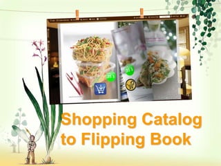 Shopping Catalog
to Flipping Book
 