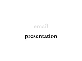 email presentation 