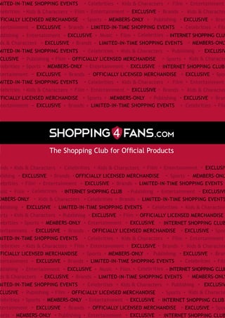The Shopping Club for Official Products
 