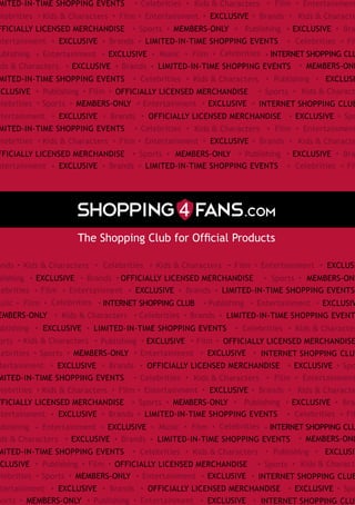 The Shopping Club for Official Products
 