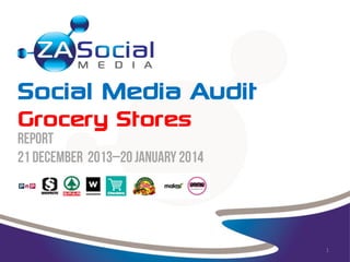 Social Media Audit
Grocery Stores

1

 