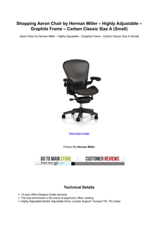 Herman miller aeron store deals
