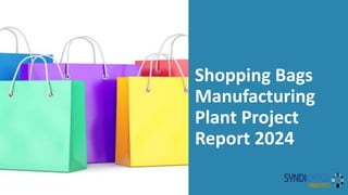 Shopping Bags
Manufacturing
Plant Project
Report 2024
 