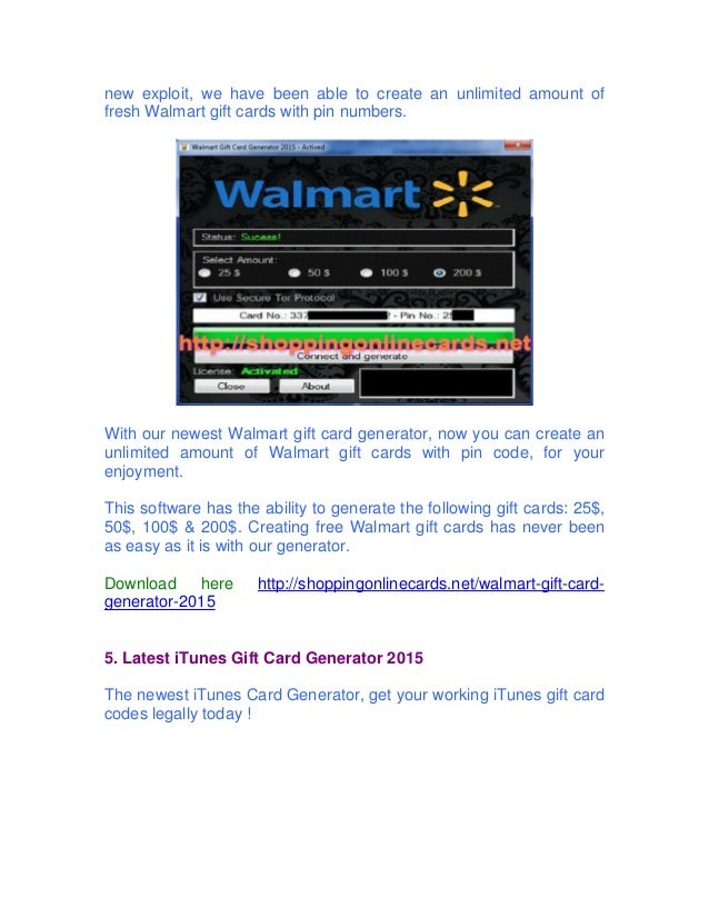 Free Walmart Gift Cards Codes