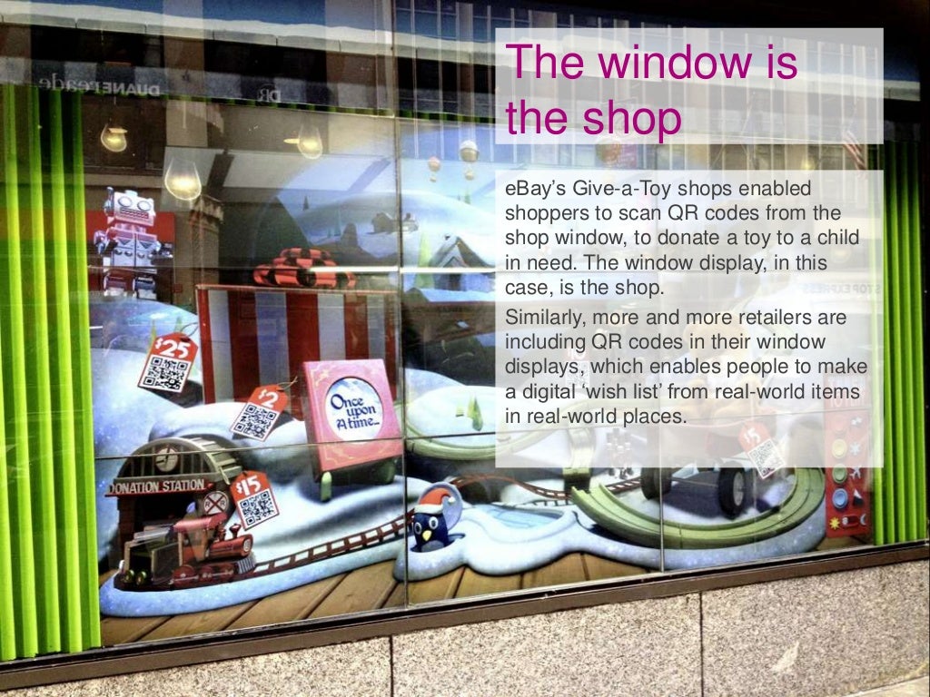 The window is the shop
