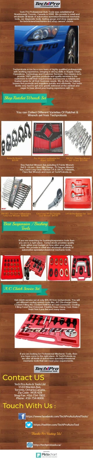 Shop Ratchet Wrench Set and Suspension  Bushing Tools