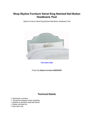 Skyline furniture headboard deals