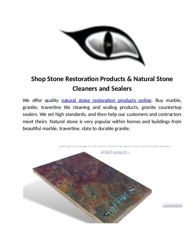 Shop Stone Restoration Products Natural Stone Cleaners And