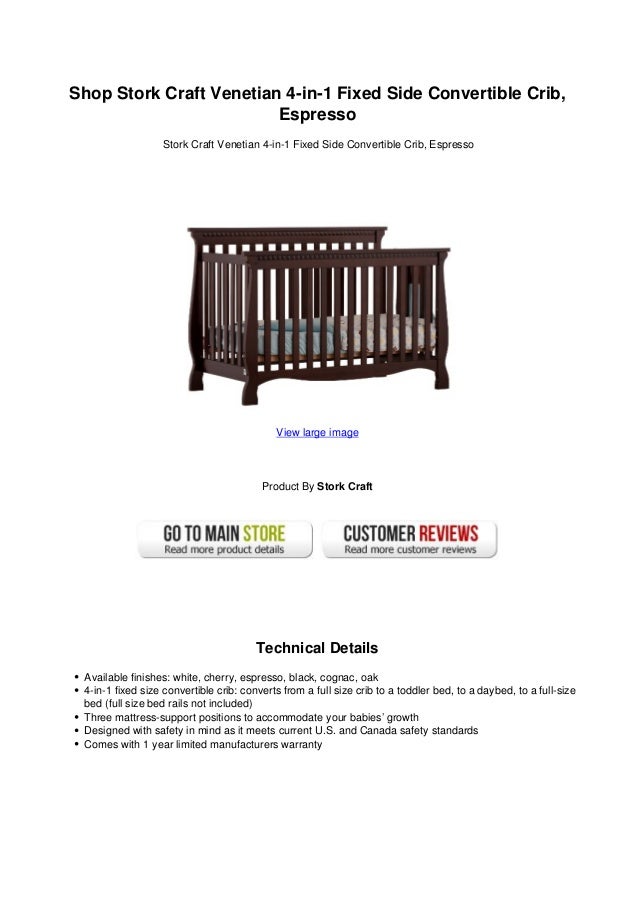 venetian 4 in 1 convertible crib