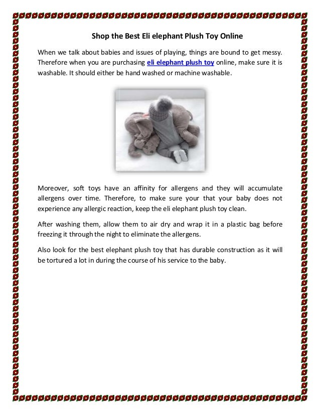 baby elephant soft toy online