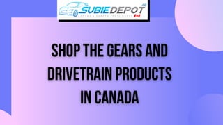 Shop the Gears and Drivetrain
Product for your Scion FR-S,
Subaru BRZ. SubieDepot has
the largest stock for vehicle's
prod...