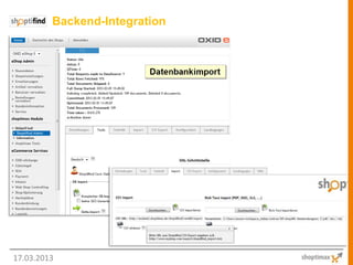 Backend-Integration




17.03.2013
 