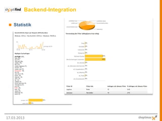Backend-Integration

  Statistik




17.03.2013
 