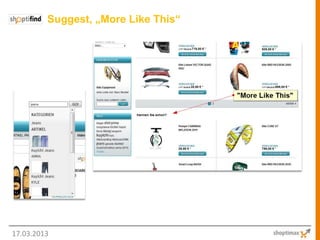 Suggest, „More Like This“




17.03.2013
 