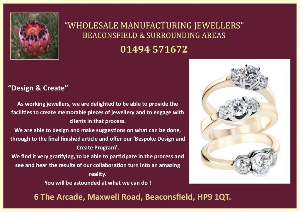 The Wholesale Manufacturing Jewellers Beaconsfield 01494571672
