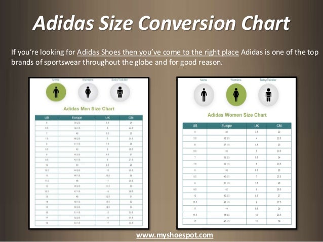 adidas women's shoe size to men's