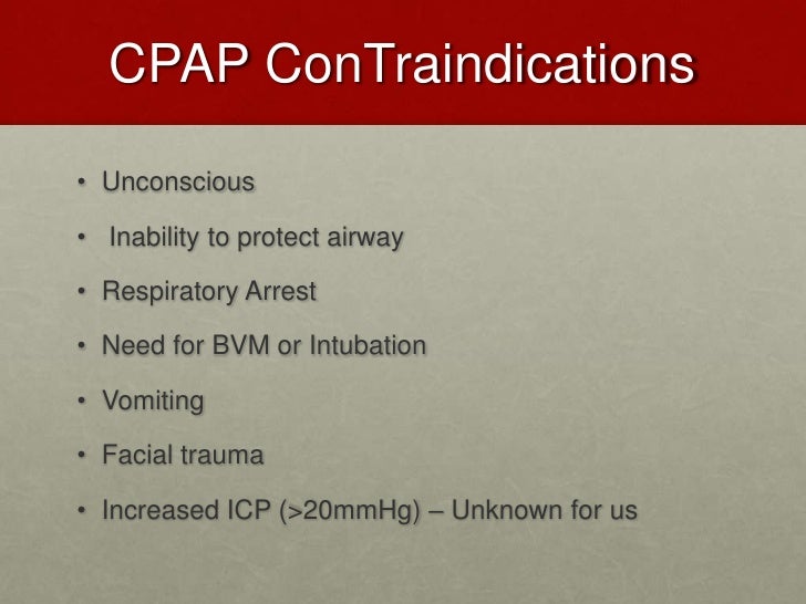 CPAP and EMS